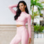 Reverie Scalloped Sports Crop Top